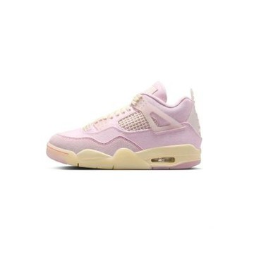Air Jordan 4 Retro Iced Carmine W 奶油粉色女鞋 男女段 IB6716-600