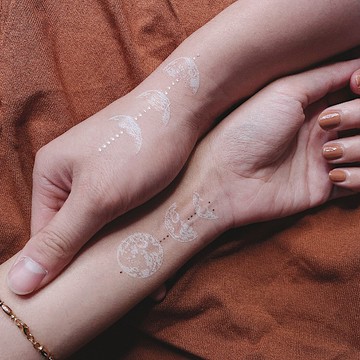 英國PAPERSELF 月缺月圓 Luna 紋身貼紙