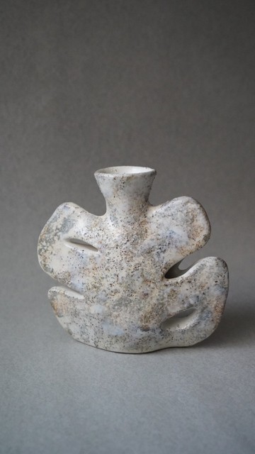 • 米粒出陶中 • 038 雪下的龜背芋 - 花瓶