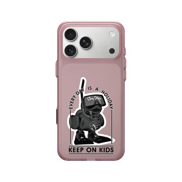 iPhone 17 Pro Max Clear (相機按鈕) 晶醺玫 - KID - 黑色小鴨淺潛水款