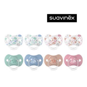 Suavinex 蘇維妮扁圓型安撫奶嘴_親密回憶 2入裝