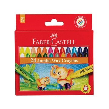 FABER-CASTELL 輝柏 大象粗芯蠟筆 24色 /盒 120039【APP滿額下單4%點數(單一帳號最高1000點)】7/31止