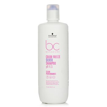 Schwarzkopf 施華蔻 BC Bonacure pH 4.5 Color Freeze Silver Shampoo (For Grey & Lightened Hair) (Exp. Date 30 Nov 2025) 1000ml/33.8oz-金/銀髮洗髮精