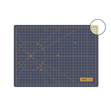 力大牌ABEL墨影雙面切割墊/66831-B/K/夜藍+奶杏/A4/300x230x3mm