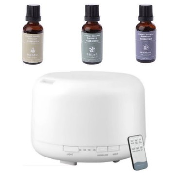 無印風七彩大容量水氧機+專用精油組(30ml)【Omiya】 加濕器 水溶性精油 升級遙控版水氧機