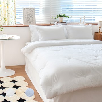 Yesbedding 台灣製造 高密度 舒比馬棉 100支 莫代爾 柔軟 換季/夏季 飯店薄被  EK(230×240cm)  白色