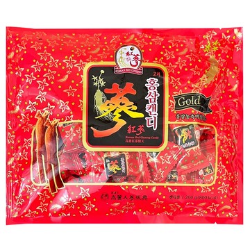 振興高麗人蔘 高麗紅蔘糖 200g 獨立包裝 口感清新溫和  1包
