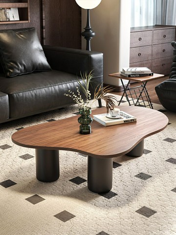 茶几/邊桌 台灣公司免運 中古風極簡創意云朵茶幾桌子輕奢高級感小戶型家用小茶臺設計師款公司貨L39L