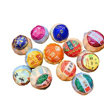 藏古祥館-綜合小青柑普洱茶(熟茶 小餅茶 普洱 猛海 沱茶)