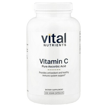 Vital Nutrients, 維生素 C（全抗壞血酸），220 粒全素膠囊