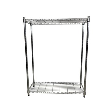 Top queen 【Top queen】35 x 90 x 135 cm 二層鐵力士鍍鉻萬用收納架