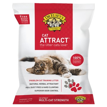 DR.ELSEY'S 艾爾博士 貓艾歐 貓砂 誘引紅 ATTRACT 草本訓練  無香  18.143kg  1袋