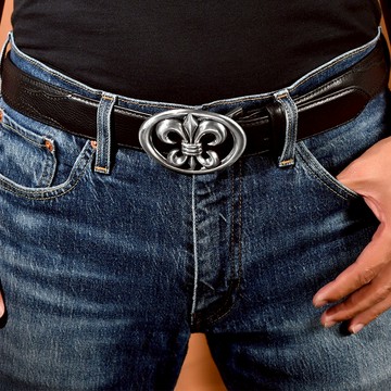 【MF select】皇家鳶尾花 橢圓形帶頭 造型皮帶扣 皮帶頭 腰帶扣 皮帶扣頭 皮帶扣 腰帶頭 板扣