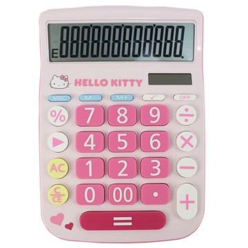 Hello Kitty 凱蒂貓 12位元計算機 KT-900/一台入(促499) 三麗鷗授權 大型計算機 造型計算機 Sanrio典藏系列-傑【APP滿額下單10%點數(單一帳號最高5000點)】1/31止