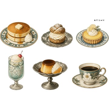 【9 月新品】20-150-0072 裁切紙 幻想復古浪漫喫茶