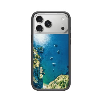 iPhone 17 Pro Max Mod NX -邊框背蓋組合 (相機按鈕) 黑 - LOOK！多看我一眼 LOOK! Nature Seeks Attention - 大自然的傑作（蔚藍海岸）