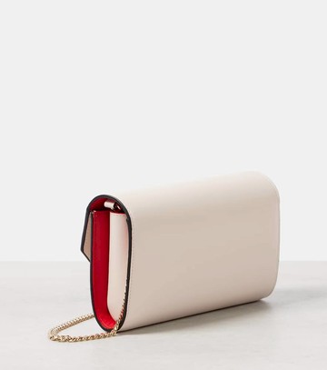 Christian Louboutin Loubi54 leather clutch with chain