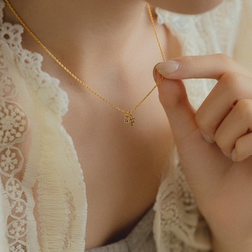 與你相戀項鍊-甜美粉 客製化 情人節禮物  字母項鍊 生日禮物