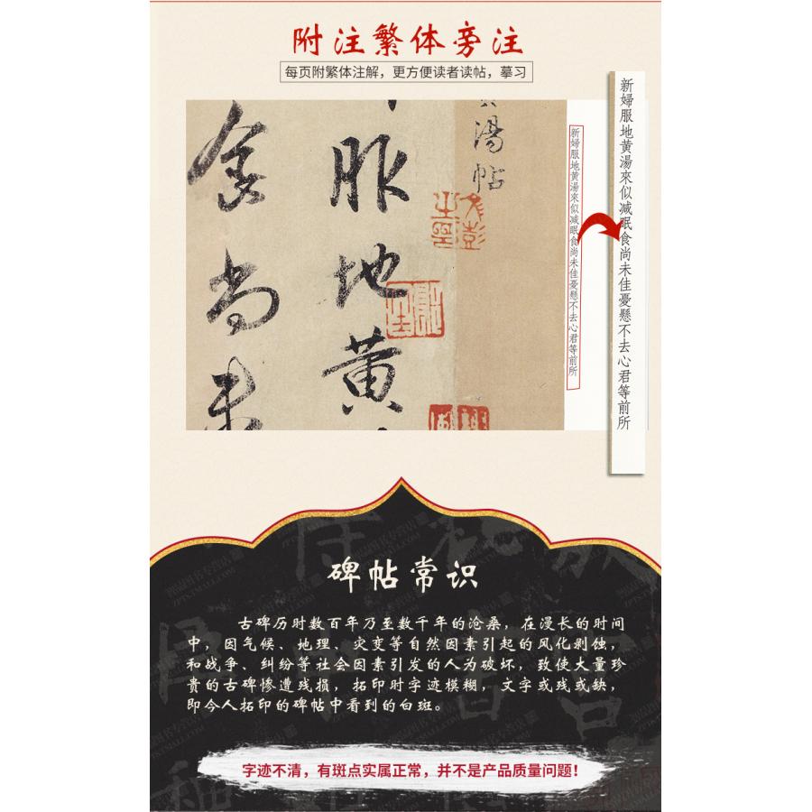 蘇軾書洞庭春色賦 -彩色放大本中国著名碑帖