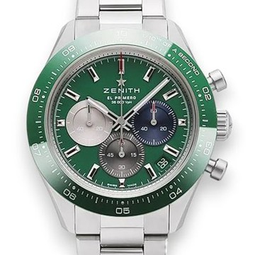 ZENITH 真力時 CHRONOMASTER SPORT GREEN綠面腕錶(03.3119.3600/56.M3100)x41mm