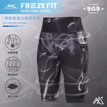 時髦塗鴉口袋單車褲