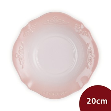 Le Creuset 永恆花蕾系列 深盤 餐盤 圓盤 20cm 貝殼粉