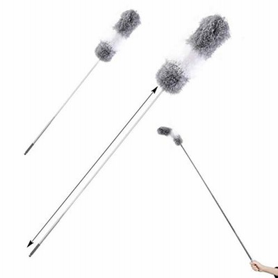 Cleanhome ホコリ取り はたき ハンディモップ 伸縮可能 高い所掃除 250cmまで伸縮 手洗い可能 曲がる可能 天井/車/家/ブラ