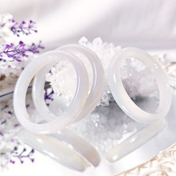 頂級冰種 白玉瓍 瑪瑙 事業 招財 桃花 人緣 手鐲 19cm 禮物 收藏