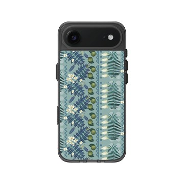 iPhone Air Clear (相機按鈕) 酷墨灰 - 花生騷 WasangShow - 熱島嶼植淺藍款