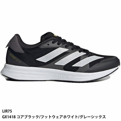 【アディダス】ADIZERO RC 4 WIDE アディゼロ/メンズシューズ/ランニングシューズ/adidas (LIR75) GX1418 コアブラック/フットウェアホワイト/グレーシックス