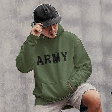 ARMY 中性帽T 7色 刷毛 陸軍美軍軍裝工裝休閒潮T禮物活動社團滑板衝浪街頭百搭保暖秋冬