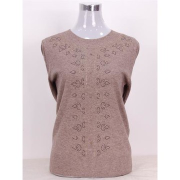 中年媽媽秋冬新款圓領薄款毛衣中老年媽媽裝套頭特大碼針織衫上衣