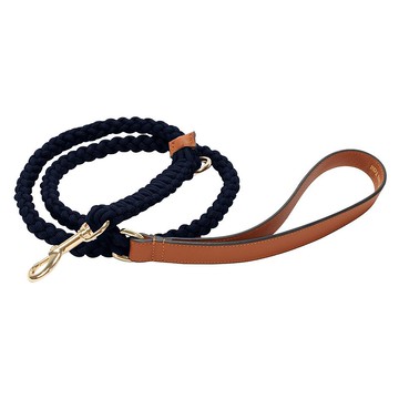 手工刻名狗狗牽引繩: 別具風格、耐用、容易控制 - 藍色