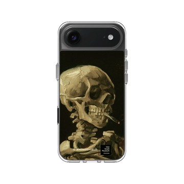 iPhone Air Clear Case（相機按鈕） 透明 - Van Gogh Museum - Crâne de squelette fumant une cigarette