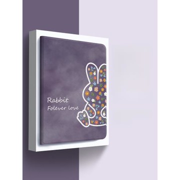 碎花兔適用蘋果ipad保護套新款ipadair5/4保護殼磁吸帶筆槽氣質暗夜紫2021全包11/12.9英寸2022款平板套mini6