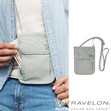 【Travelon美國防盜包】RFID BLOCKING隱藏式錢包 （TL-12998 灰/旅遊/隨身包/錢包/隱藏式）_廠商直送