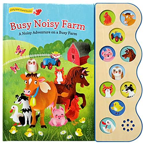 Busy Noisy Farm 10 Button Sound Book: A Noisy Adventure on a Busy Farm (Int