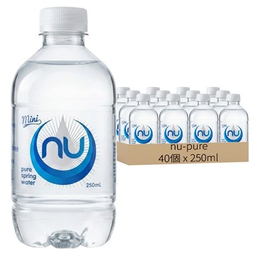 nu-pure 天然泉水  250ml  40個