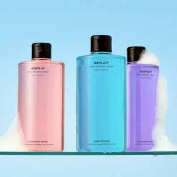 【blank.】限時5折起★BODYLUV 香氛沐浴露 500ml(爽身粉/薰衣草/葡萄柚)
