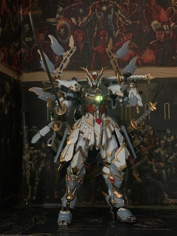 】高達模型拼裝模型摩動核曹仁青龍敖丙趙雲哪吒幹將機甲玩具盲盒