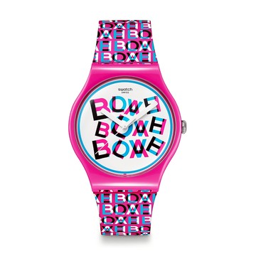 Swatch LOVE & BLAH 經典手錶/男錶/女錶/瑞士製造 SO29Z156 (41mm)【官方旗艦店】