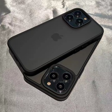 磨砂防刮 透黑色 高級感 矽膠 防摔手機殼 iPhone14 獨立按鍵 13 12 iPhone Pro Max i14