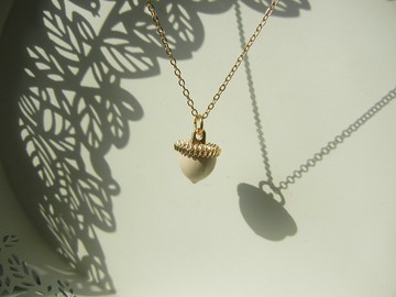 *coucoubird* 優雅小橡果項鍊/四色