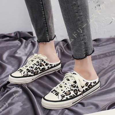 厚底スニーカー かかとなし スニーカー レディース 大きいサイズ サンダル 黒 白 レオパード 厚底 婦人靴 レースアップ 通販 Lineポイント最大get Lineショッピング