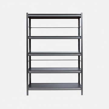 特力屋 耐荷重可調整角鋼五層架二代 寬122x深45.5x高182公分 霸王級荷重單層200公斤 書架 收納架 電器架 置物架