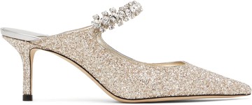 Jimmy Choo 金色 Bing 65 穆勒鞋