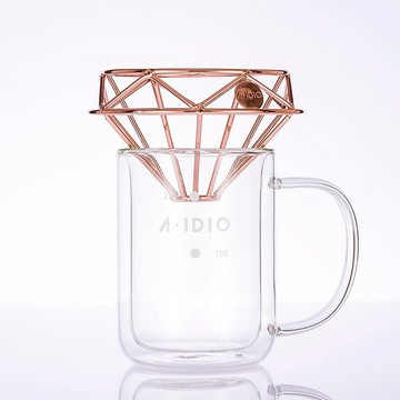 福袋 A-IDIO鑽石咖啡濾杯+雙層隔熱杯