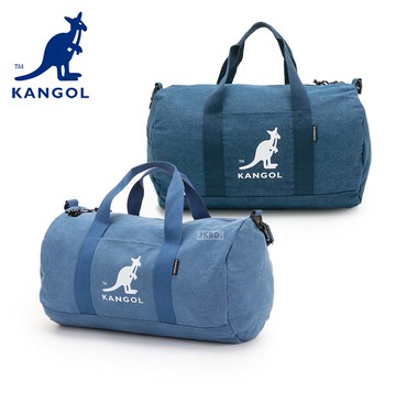 袋鼠 【 KANGOL 】牛仔布圓筒旅行袋 61251701 -廠商直送
