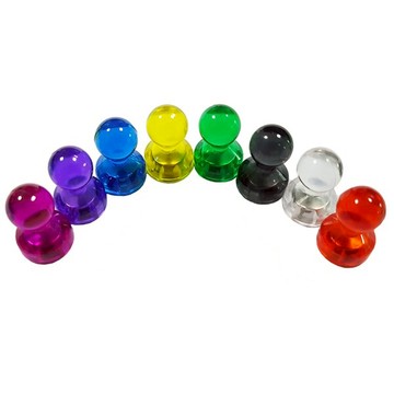 圖釘磁鐵 優質圖釘磁鐵 彩色磁鐵冰箱貼 DIY科學實驗強磁圖釘 白板黑板強力磁扣