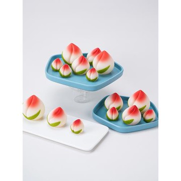 壽桃巧克力蛋糕裝飾代可可脂空心桃大壽桃立體祝壽生日蛋糕擺件